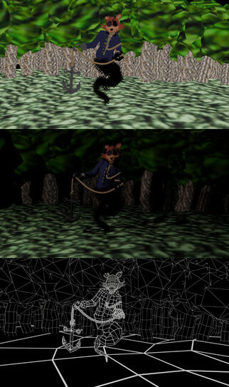 Ghastly Foxy Forest Render